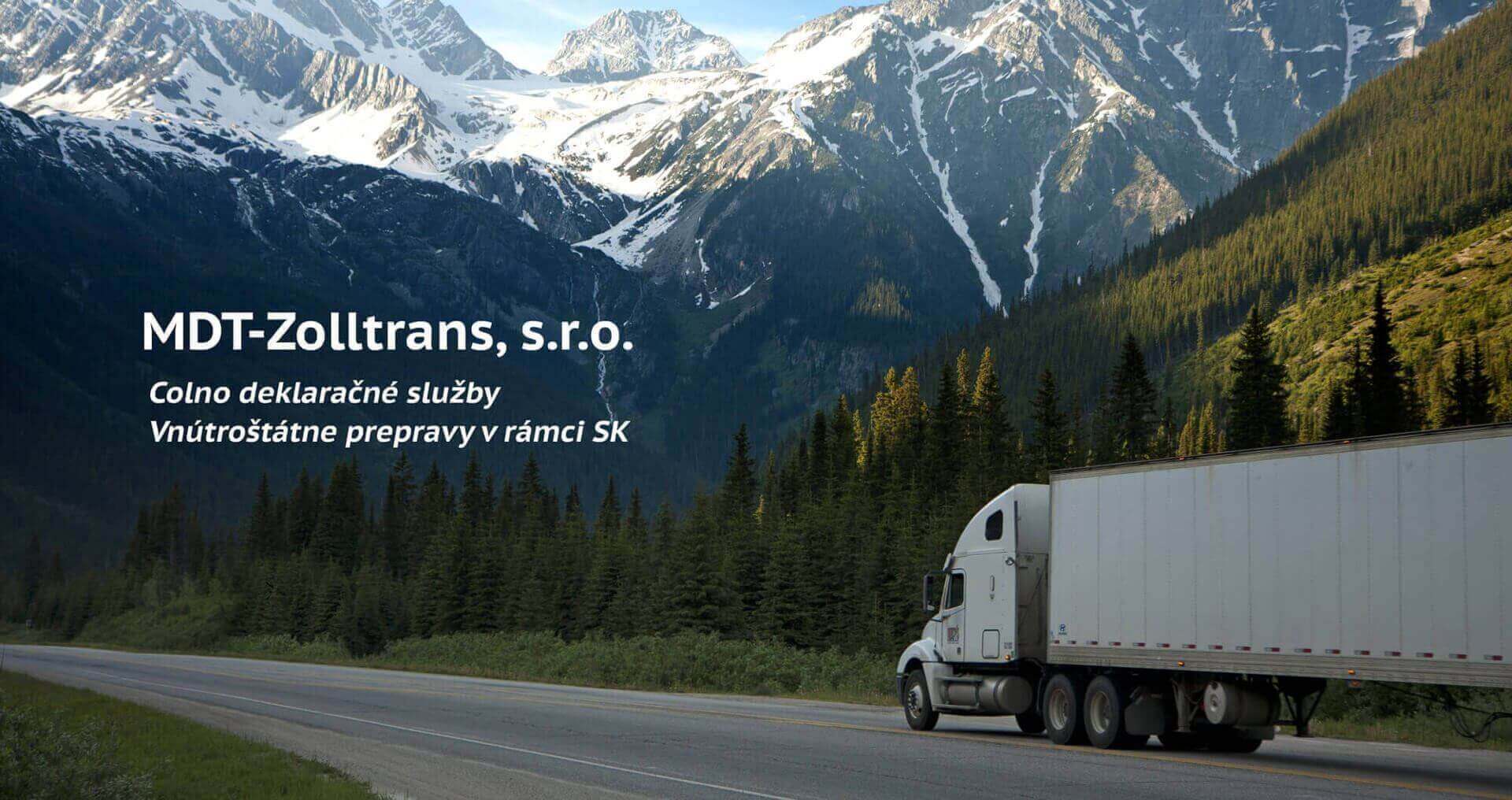 MDT-Zolltrans kamión v horách
